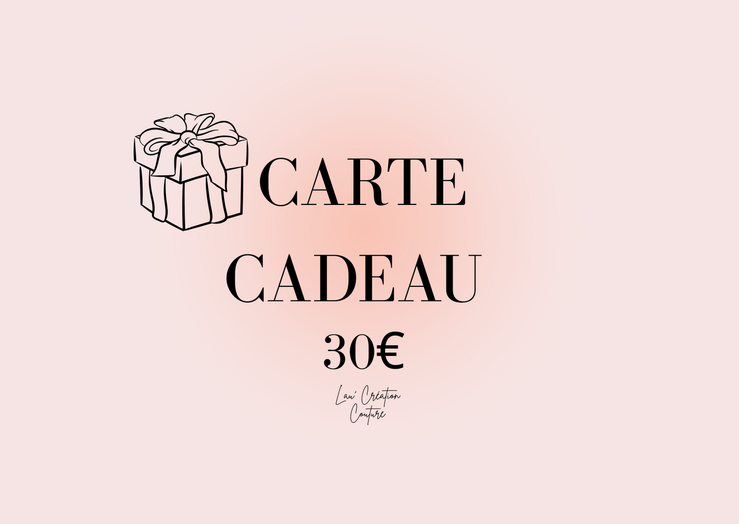 Carte Cadeau 30€