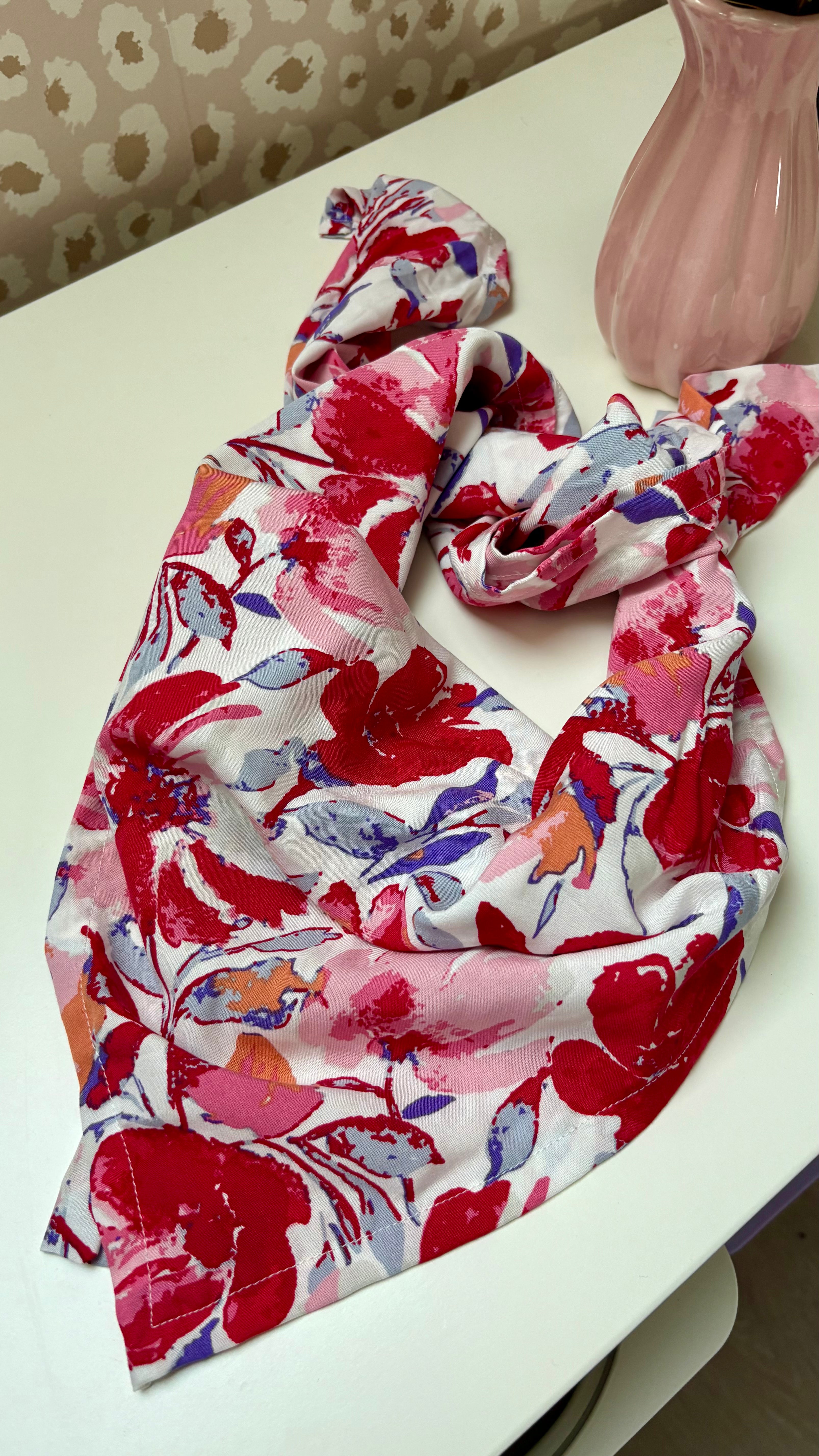 Foulard Carré 100% Soie Vintage - 80x80 Cm, Vert, Très Bon état