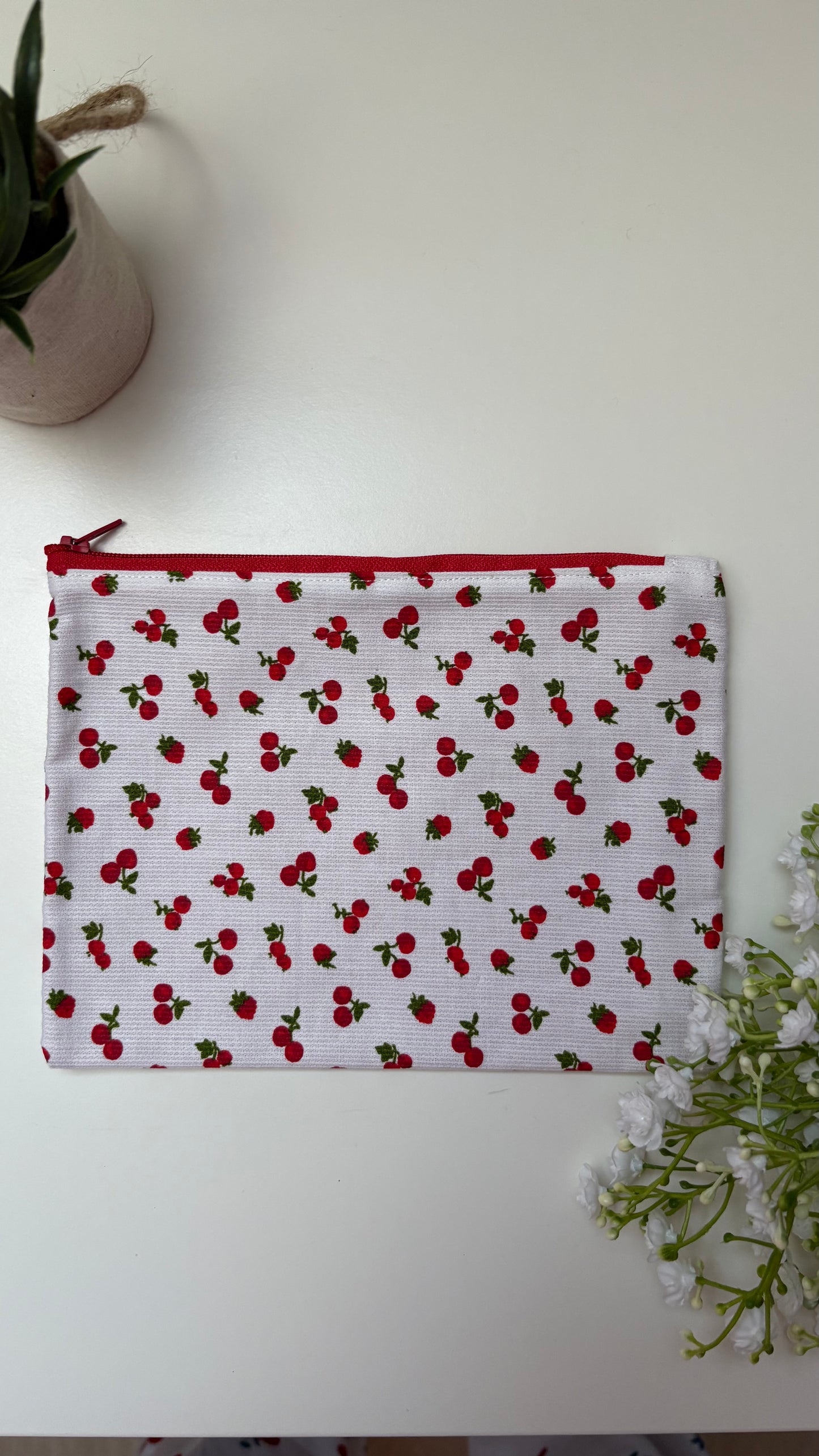 CERISE - pochette zip grand format