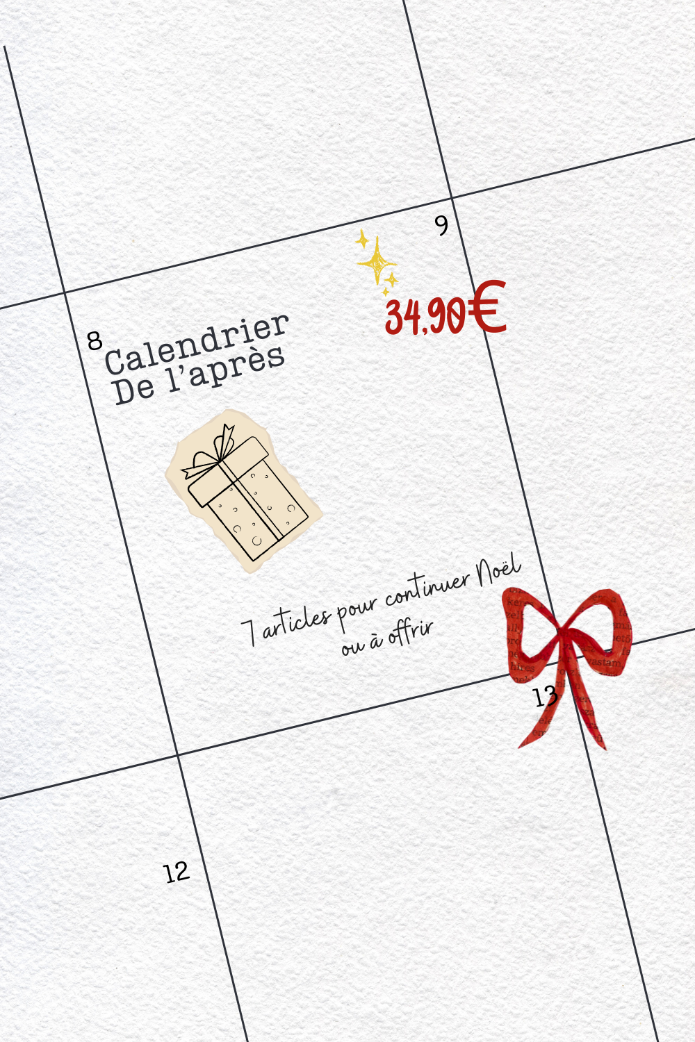 CALENDRIER de l'APRÈS - 7 cases
