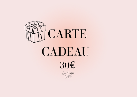 Carte Cadeau 30€