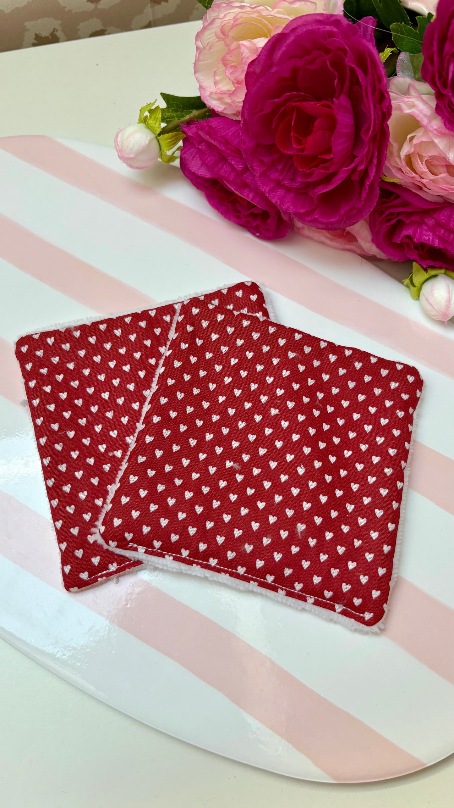 COEUR - lot de 2 cotons